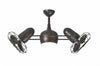 Matthews Fan DGLK-TB-MTL Dagny Ceiling Fan With Light Kit-Textured Bronze-Metal Blades