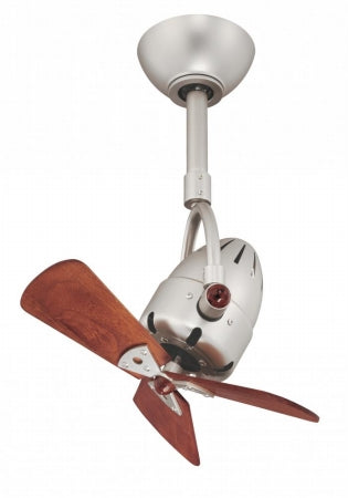 Matthews Fan DI-BN-WD Diane Ceiling Fan Brushed Nickel-Wood Blades