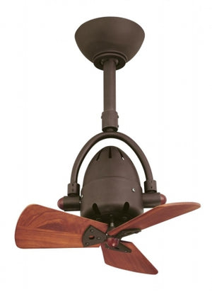 Matthews Fan DI-TB-WD Diane Ceiling Fan Textured Bronze-Wood Blades