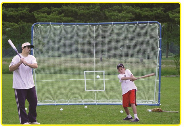 Olympian Athlete Multi-Sport Folding 6 -In- 1 Tilting Backstop/Goal