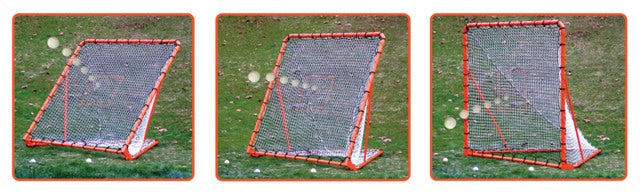 EZGoal 87615 6 x 6 Ft. Folding Lacrosse Goal With Tilting Rebounder