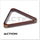 Action RK8B 8 Ball Brass Corners Rack  - CHOCOLATE Table Accessories - Ball Racks