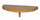 Trato 13 in. H x 36 in. W x 18 in. D Wood Wall Pub Table - Chestnut