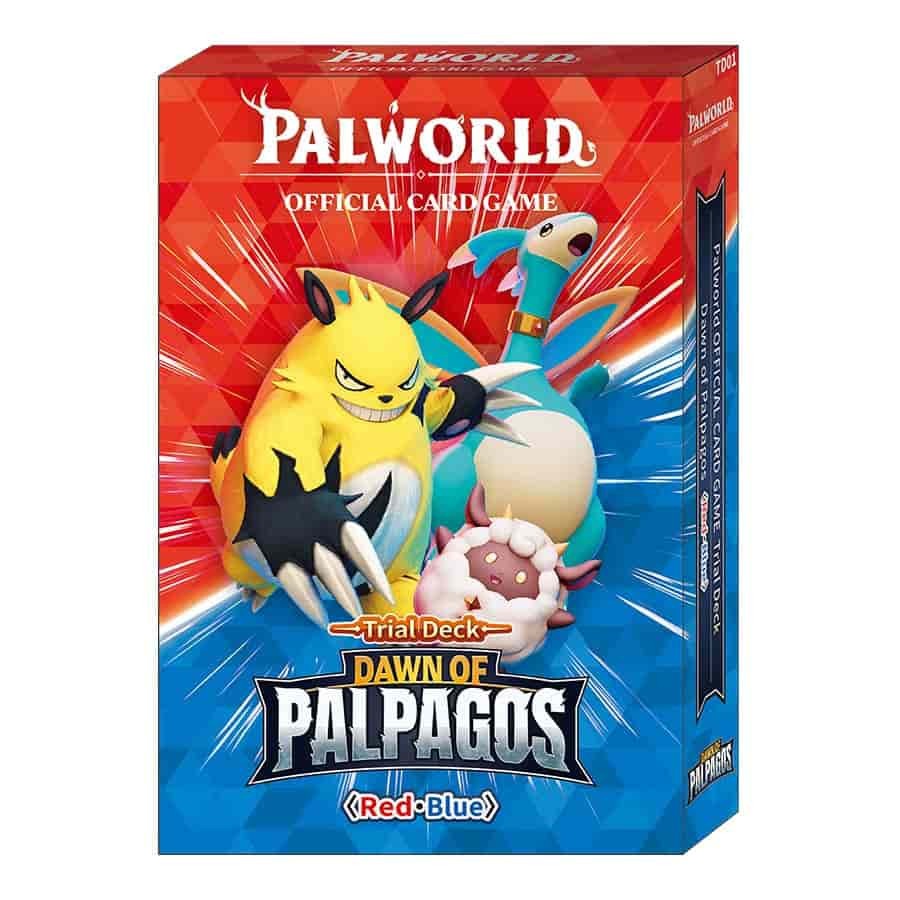 Bushiroad -  Palworld Official Card Game: Trial Deck: Dawn Of Palpagos: Blue-Red Box