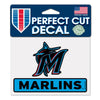 Miami Marlins Decal 4.5x5.75 Perfect Cut Color - WinCraft