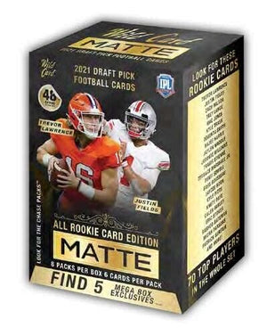 Wild Card Football 2021 Wild Card Matte Football Mega Box - Black