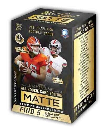 Wild Card Football 2021 Wild Card Matte Football Mega Box - Black