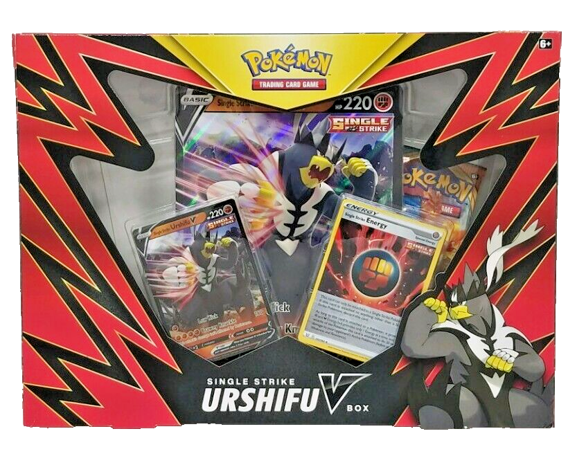 Pokemon TCG Red Single Strike Urshifu V Booster Box New Sealed