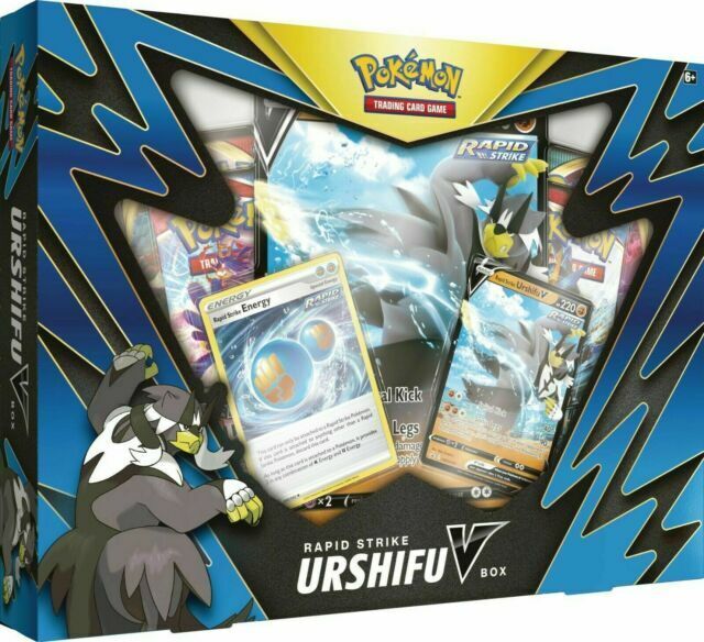 Pokemon TCG Blue Single Strike Urshifu V Booster Box New Sealed