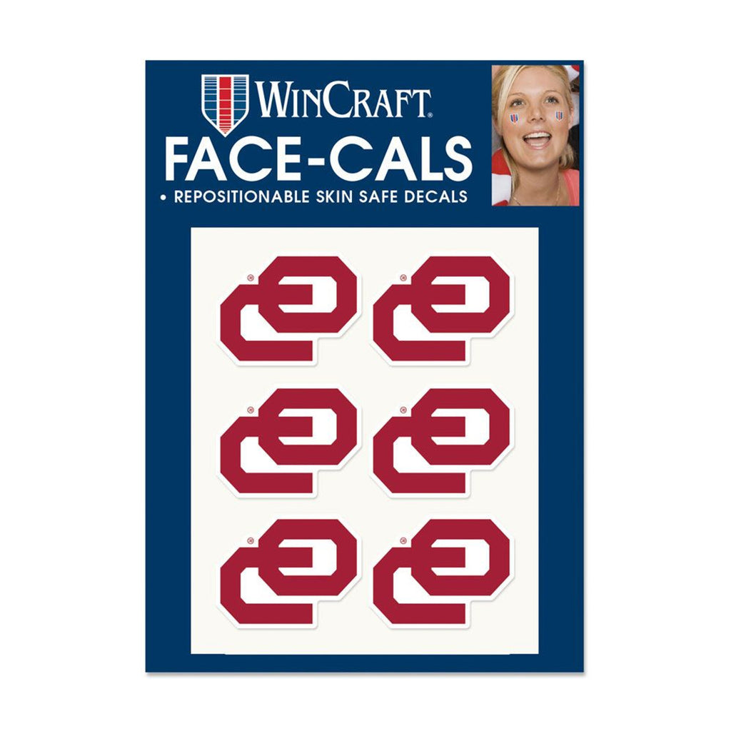 Oklahoma Sooners Tattoo Face Cals - WinCraft