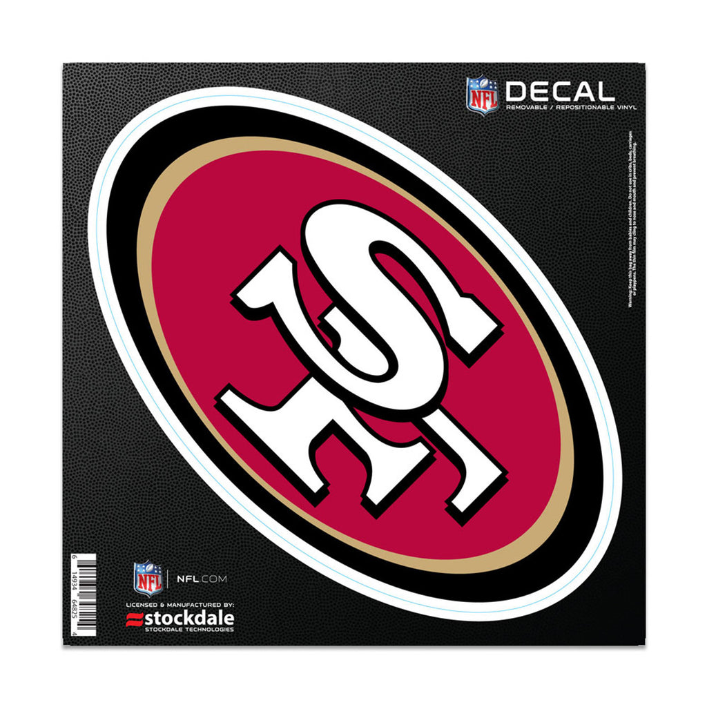 San Francisco 49ers Decal 6x6 All Surface Logo - WinCraft