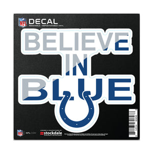 Indianapolis Colts Decal 6x6 All Surface Slogan - WinCraft