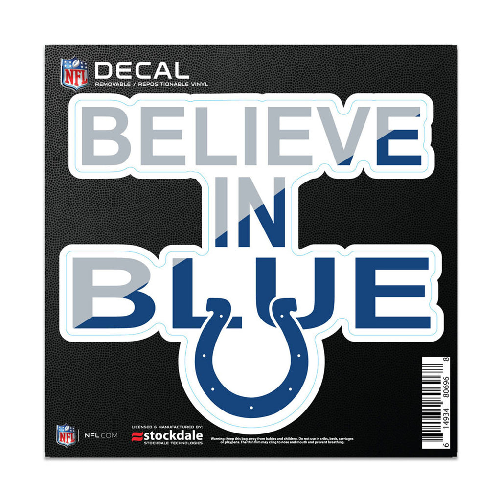 Indianapolis Colts Decal 6x6 All Surface Slogan - WinCraft