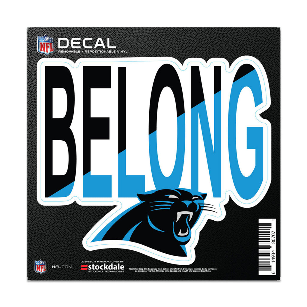 Carolina Panthers Decal 6x6 All Surface Slogan - WinCraft