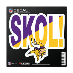 Minnesota Vikings Decal 6x6 All Surface Slogan - WinCraft