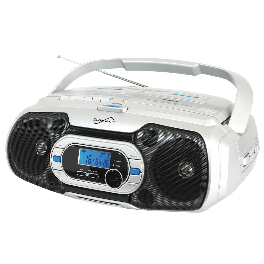 Supersonic  Bluetooth Portable Audio System in Silver