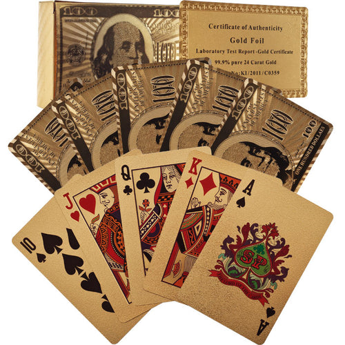 Trademark Poker 10-24KG Trademark Poker 24k Gold Playing Cards