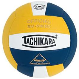 Tachikara SV5WSC.GWN Sensi-Tec Composite High Performance Volleyball - Gold-White-Navy