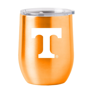 Tennessee Volunteers Travel Tumbler 16oz Stainless Steel Curved - Logo Brands