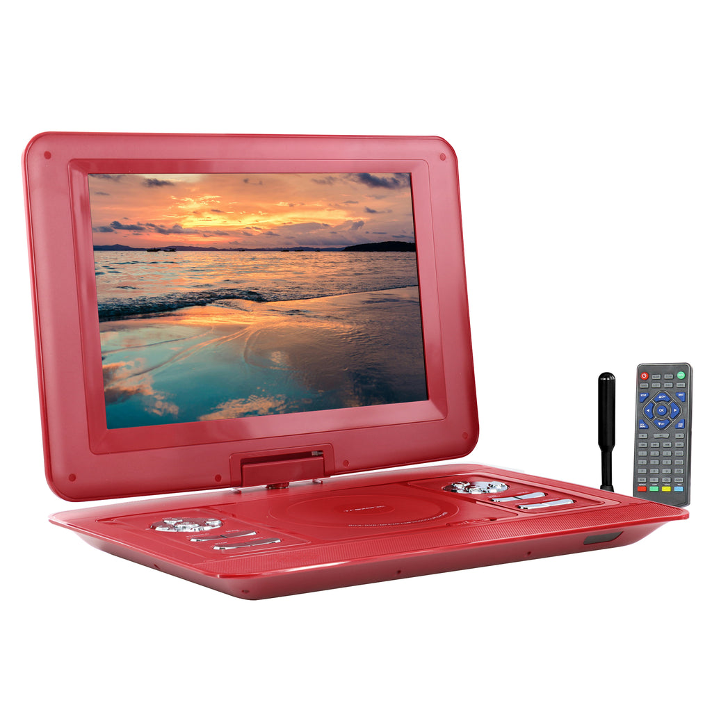 Trexonic  13.3 Inch Portable TV+DVD Player with Color TFT LED Screen and USB/HD/AV Inputs