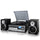 Trexonic  3-Speed Vinyl Turntable Home Stereo System with CD Player, FM Radio, Bluetooth, USB/SD Recording and Wired Shelf Speakers