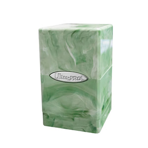 Up Satin Collection - Ultra Pro: Marble Satin Tower: Lime Green And White