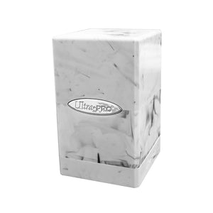 Up Satin Collection - Ultra Pro: Marble Satin Tower: White And Black