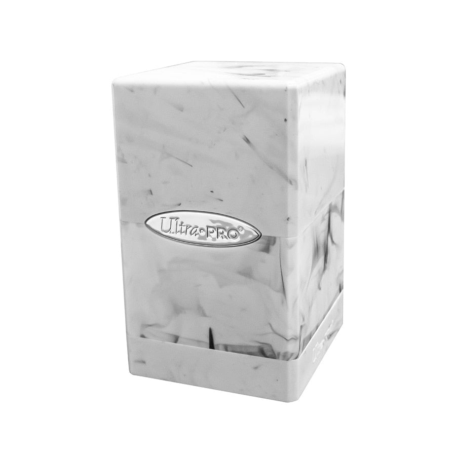 Up Satin Collection - Ultra Pro: Marble Satin Tower: White And Black