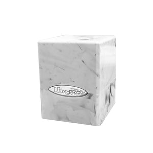 Up Satin Collection - Ultra Pro: Marble Satin Cube: White And Black