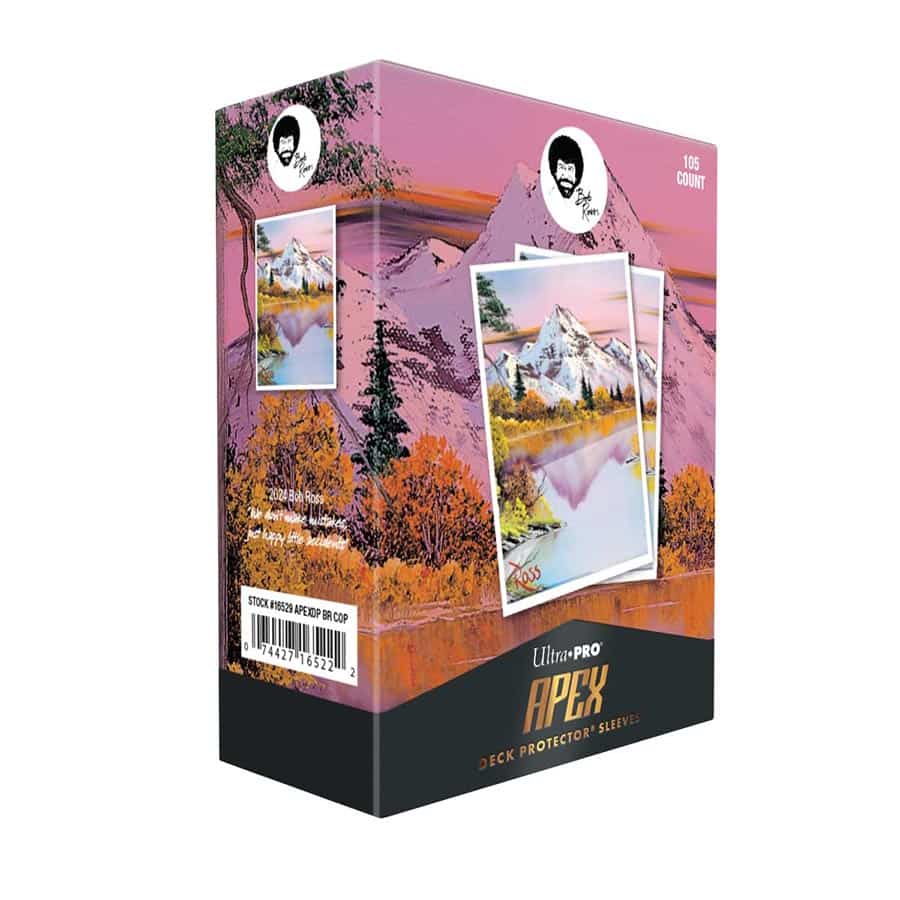 Ultra Pro: Bob Ross Mighty Mountain Lake: 105Ct Apex Deck Protector Sleeves