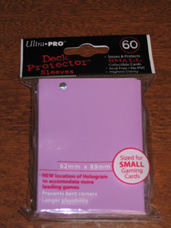 Gaming Card Sleeve - Ultra Pro: Pro-Gloss Small Deck Protector - Pink 60Ct