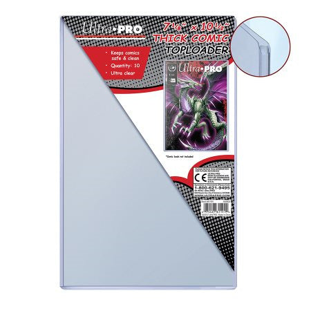 Comics And Art - Ultra Pro: Toploader - 7 1/8X10 1/2 Thick Comic Book 10Ct 81191