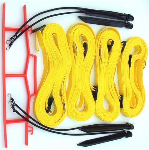 Home Court M817AYS 8 Meter Yellow 1-inch Adjustable Web Courtlines