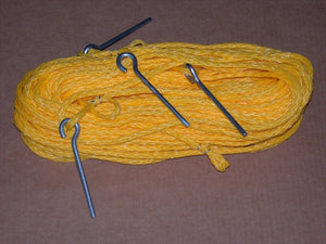Home Court M8M25Y 8 Meter Yellow .25-inch rope Non-adjustable Grass Courtlines