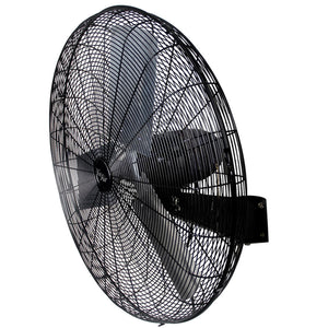 Vie Air The  30 Inch Tilting Wall Mountable Heavy Duty Commercial Strength Oscillating Fan with 3 Speed Motor in Black