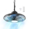 Vie Air  20 Inch 3 Speed Gazebo Outdoor Fan in Matte Black
