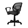 Low Back Gray Mesh Swivel Task Office Chair with Arms - Flash Furniture