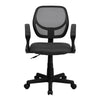 Low Back Gray Mesh Swivel Task Office Chair with Arms - Flash Furniture