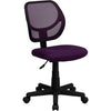 Low Back Purple Mesh Swivel Task Office Chair - Flash Furniture