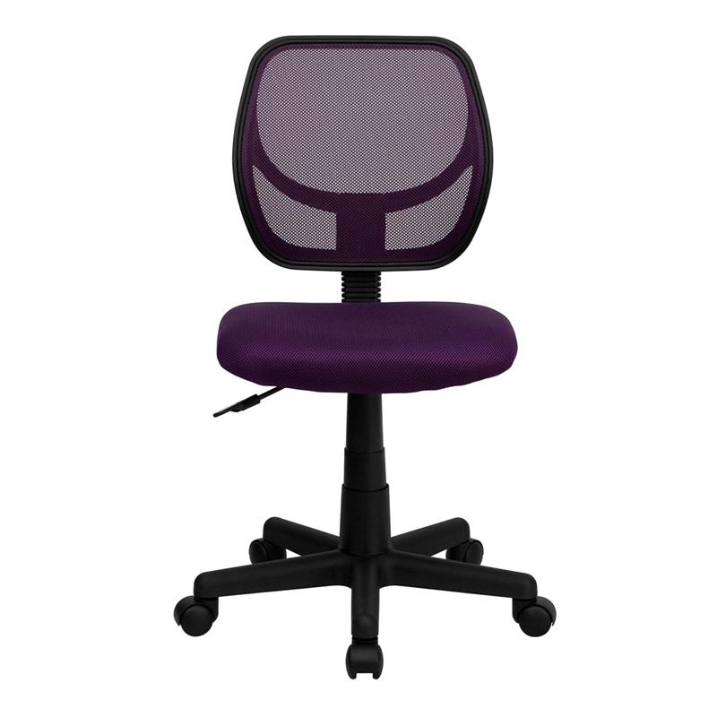 Low Back Purple Mesh Swivel Task Office Chair - Flash Furniture